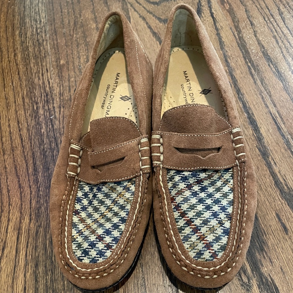 Martin Dingman Brown and Multicolor Loafers